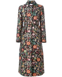 Black Floral Coat