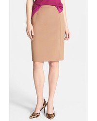 Tan Pencil Skirt