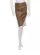 Brown Leather Pencil Skirt