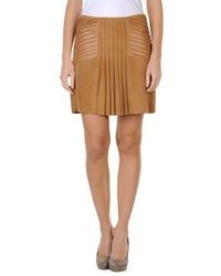 Tan Mini Skirt