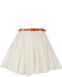 White Skater Skirt