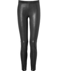 Black Leather Leggings