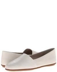 White Leather Loafers