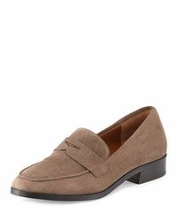 Brown Suede Loafers