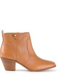 Tan Leather Ankle Boots
