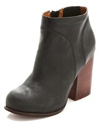 Black Leather Ankle Boots
