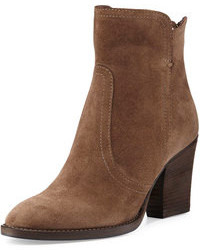 Brown Suede Ankle Boots