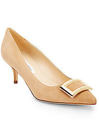 Tan Suede Pumps