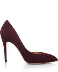 Burgundy Suede Pumps
