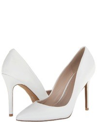 White Leather Pumps