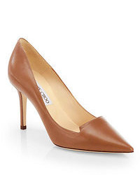 Brown Leather Pumps