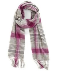 Grey Plaid Scarf