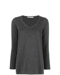 Charcoal V-neck Sweater