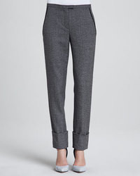 Charcoal Wool Dress Pants