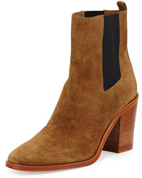 Tobacco Suede Ankle Boots