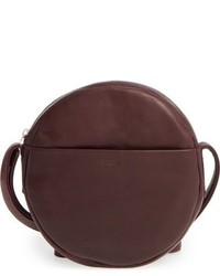 Burgundy Leather Crossbody Bag