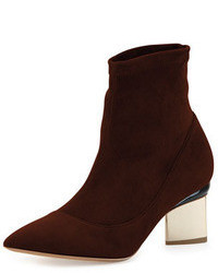 Dark Brown Suede Ankle Boots