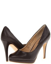 Dark Brown Leather Pumps