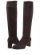 Dark Brown Suede Knee High Boots