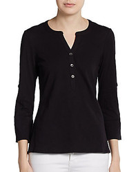 Black Henley Shirt