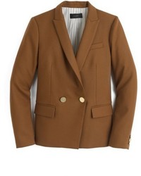 Brown Double Breasted Blazer
