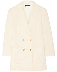 Beige Double Breasted Blazer