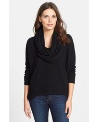 Black Cowl-neck Sweater