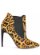 Tan Leopard Suede Ankle Boots