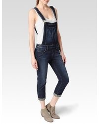 Navy Denim Overalls