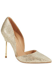 Gold Sequin Pumps