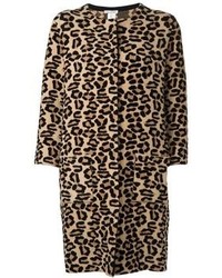 Camel Leopard Coat
