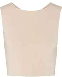 Beige Cropped Top