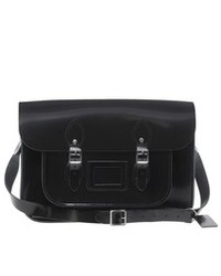Black Leather Satchel Bag