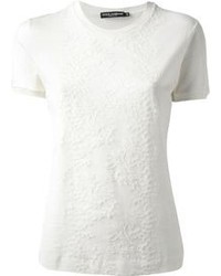 White Lace Short Sleeve Blouse