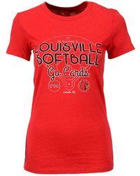 Red Print Crew-neck T-shirt