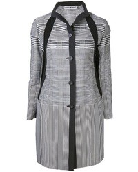 White and Black Geometric Coat