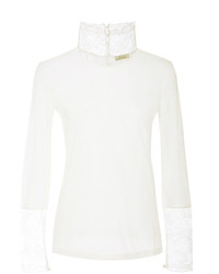 White Lace Turtleneck