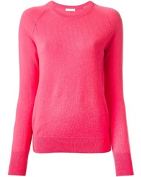 Hot Pink Crew-neck Sweater