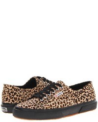 Tan Leopard Low Top Sneakers