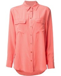 Pink Button Down Blouse
