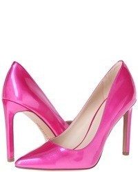 Hot Pink Leather Pumps