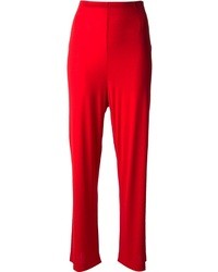 Red Wide Leg Pants