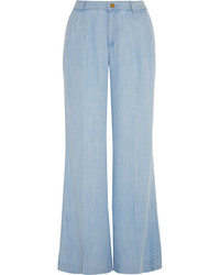 Light Blue Wide Leg Pants