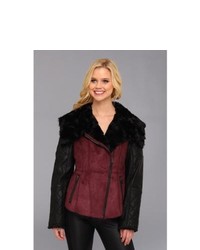Burgundy Shearling Coat