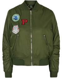 Olive Bomber Jacket