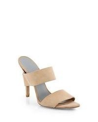 Tan Suede Heeled Sandals