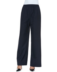 Navy Wide Leg Pants
