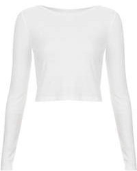 White Cropped Sweater
