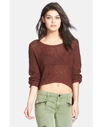 Brown Cropped Sweater