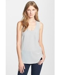 Grey Silk Tank